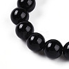 Natural Obsidian Beads Stretch Bracelets BJEW-T022-04A-3