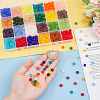 720Pcs 24 Colors Transparent Glass Beads EGLA-PH0001-38-3