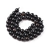 Natural Black Tourmaline Beads Strands G-F666-05-8mm-4