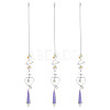 3Pcs Alloy Planet Moon Hanging Ornaments HJEW-TA00367-1