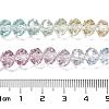 Transparent Painted Glass Beads Strands X1-DGLA-A034-T6mm-A15-3
