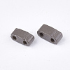 2-Hole Baking Paint Glass Seed Beads SEED-S023-17B-17-2
