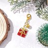 Christmas Gift Handmade Glass Seed Beads Pendant Decoraitons HJEW-MZ00350-01-1