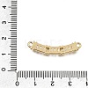 Brass Micro Pave Clear Cubic Zirconia Connector Charms CU-CBA3569-04G-B-3