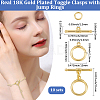 10 Sets Brass Toggle Clasps KK-BBC0021-07-2