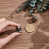 2Pcs 2 Colors Brass EDC European Beads FIND-NB0004-99-3