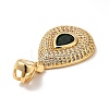 Brass Micro Pave Cubic Zirconia Pendants KK-H433-47G-4