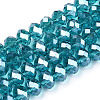 Electroplate Glass Beads Strands EGLA-A034-T1mm-A33-1