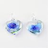 Handmade Luminous Lampwork Pendants LAMP-R136-04A-1