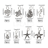 Tibetan Style Alloy Pendants PALLOY-PH0013-34AS-2