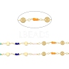 Handmade Brass Flat Round Link Chains CHC-M024-28G-2