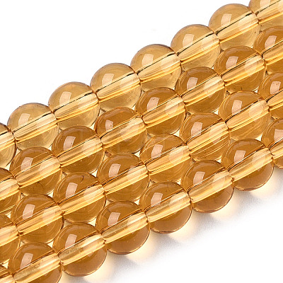 Transparent Glass Beads Strands GLAA-T032-T6mm-08-1