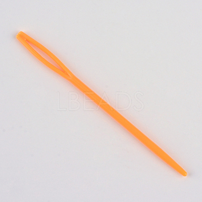 Steel Wire Stainless Steel Circular Knitting Needles and Random Color Plastic Tapestry Needles TOOL-R042-650x4.5mm-1
