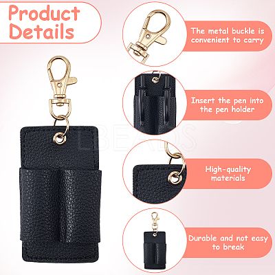 3Pcs PU Keychains KEYC-CL0001-49C-1