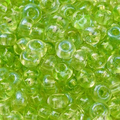 3/0 Baking Paint Transparent Colours Glass Round Beads SEED-L011-13A-14-1