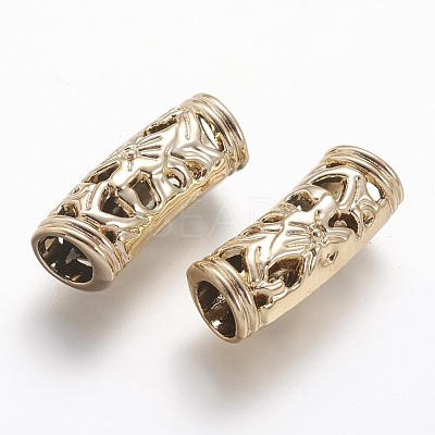 Tibetan Style Alloy Tube Beads LS-PALLOY-F133-17KCG-1