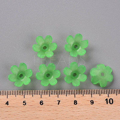 Frosted Acrylic Bead Caps MACR-S371-07A-734-1