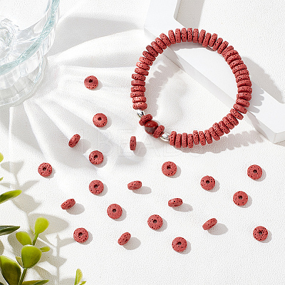 4 Strands Natural Lava Rock Beads Strands G-NB0004-80-1