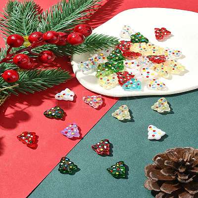 6Pcs Handmade Bumpy Glass Beads Strands LAMP-FS0001-16C-1