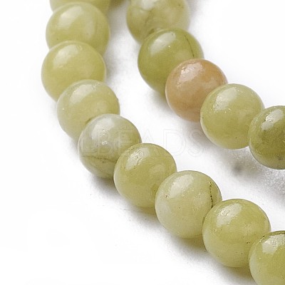 Natural Chinese Jade/Southern Jade Beads Strands G-G735-38-4mm-1