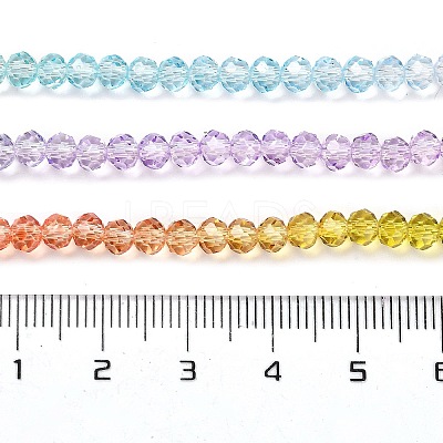 Transparent Painted Glass Beads Strands X1-DGLA-A034-T4mm-A12-1