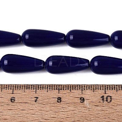 Opaque Glass Beads Strands X-GLAA-Q113-03A-C05-1