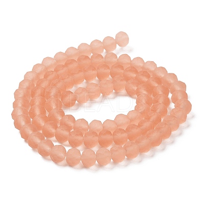 Transparent Glass Beads Strands X1-EGLA-A034-T8mm-MD21-1