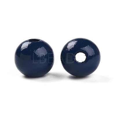 Painted Natural Wood Beads WOOD-A018-16mm-24-1