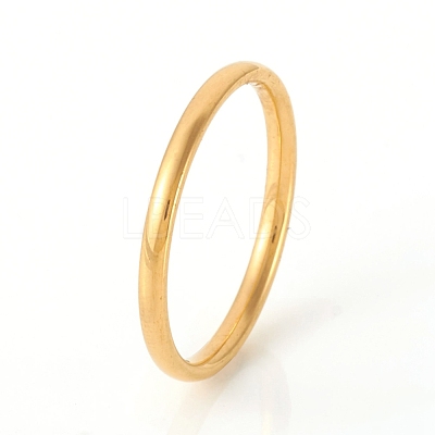 201 Stainless Steel Plain Band Rings RJEW-G107-1.5mm-4-G-1