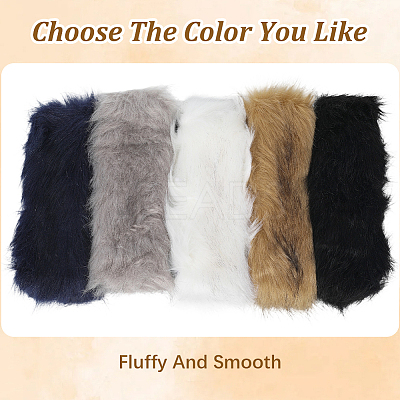 1Pc Faux Fur Fiber Yarn Warmer Headbands COHT-CY0001-01A-1