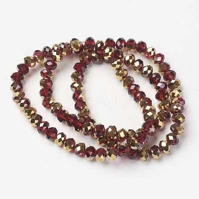 Electroplate Transparent Glass Beads Strands LS-EGLA-A034-T6mm-O07-1