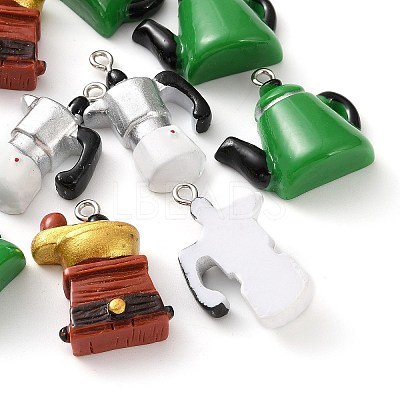 Opaque Resin Pendants RE-CBA6149-02-1