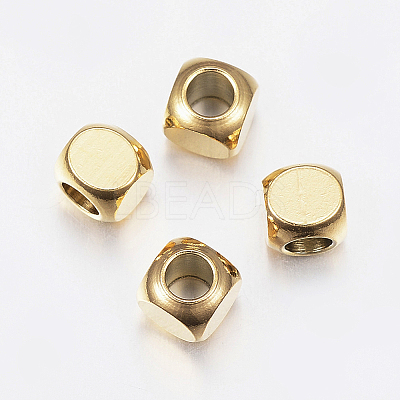 Ion Plating(IP) 304 Stainless Steel Beads LS-STAS-F135-07G-5x5mm-1