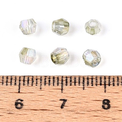 Transparent Spray Painted Glass Beads X1-EGLA-N018-4mm-03-1