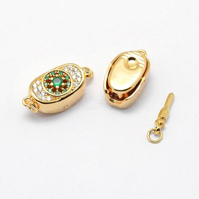 Brass Box Clasps KK-G323-47B-G-NR-1