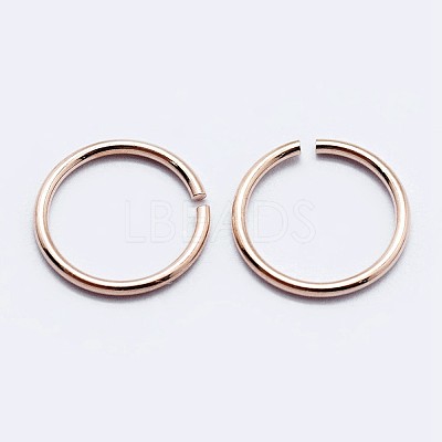 925 Sterling Silver Saw Cut Open Jump Rings STER-F036-02RG-0.8x4mm-1