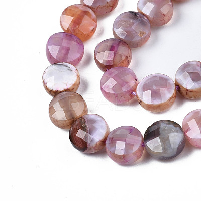 Natural Fire Crackle Agate Beads Strands X-G-S359-372-1