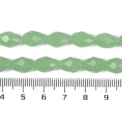 Electroplate Imitation Jade Glass Beads Strands X-EGLA-N013-J6mm-D04-1