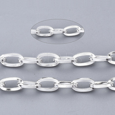 304 Stainless Steel Paperclip Chains CHS-N001-11S-1
