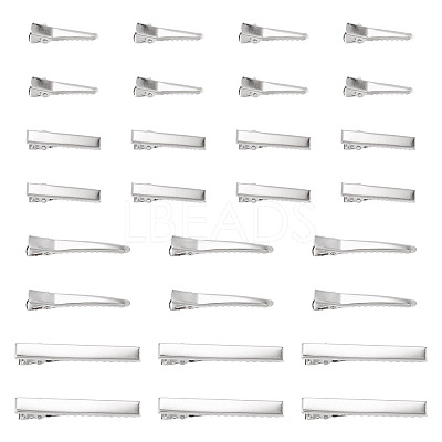 40Pcs 4 Styles Iron Alligator Hair Clips Findings PHAR-TADJ0001-10-1
