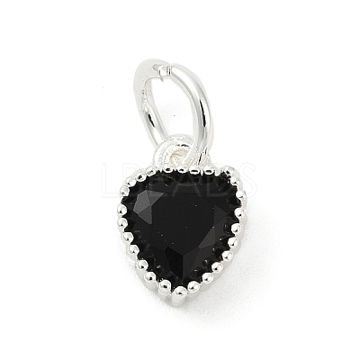 Brass Micro Pave Cubic Zirconia Pendants KK-H204-01S-04-1