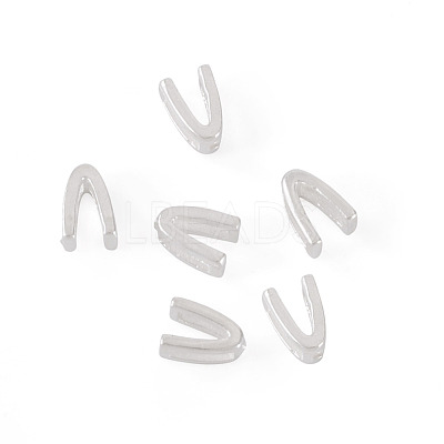 6Pcs 925 Sterling Silver Hollow Initial Beads STER-TA0001-53V-1
