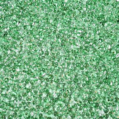 6/0 Baking Paint Transparent Fringe Glass Seed Beads X1-SEED-N006-06K-1