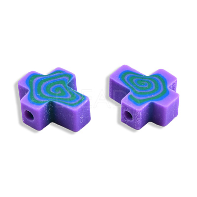 Handmade Polymer Clay Beads CLAY-T020-30B-1