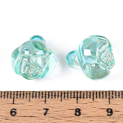 Electroplate Transparent Acrylic Beads PACR-CJC0008-08B-1