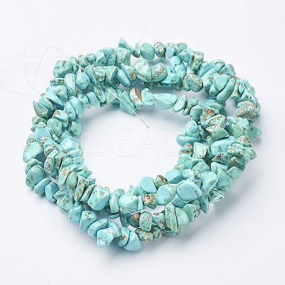 Synthetic Turquoise Beads Strands G-D283-5x8-10-1