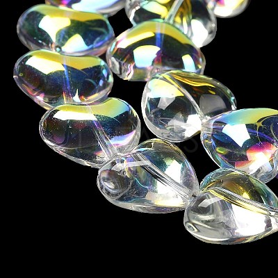 Electroplate Glass Beads Strands EGLA-B008-01A-AB02-1