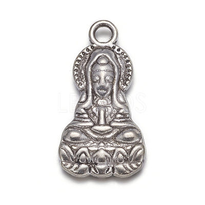 Tibetan Style Alloy Pendants PALLOY-K1363-AS-NR-1
