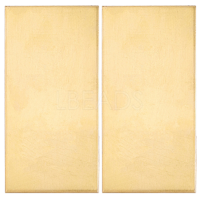 2Pcs Brass Sheet KK-SP0002-57C-1
