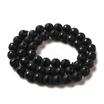 Dyed Natural Agate Round Bead Strands LS-G-J271-10-8mm-1